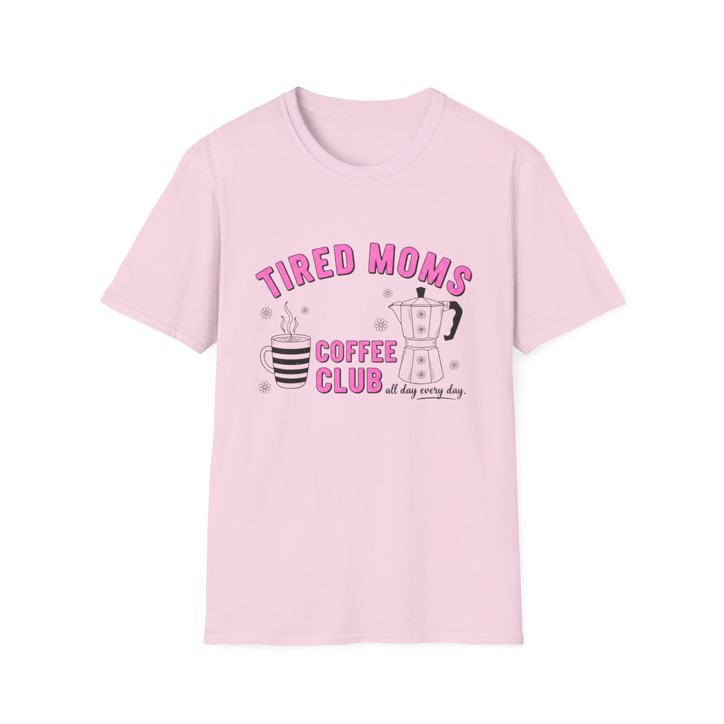Tired Moms Coffee Club T‑Shirt — Funny Mom Coffee Tee