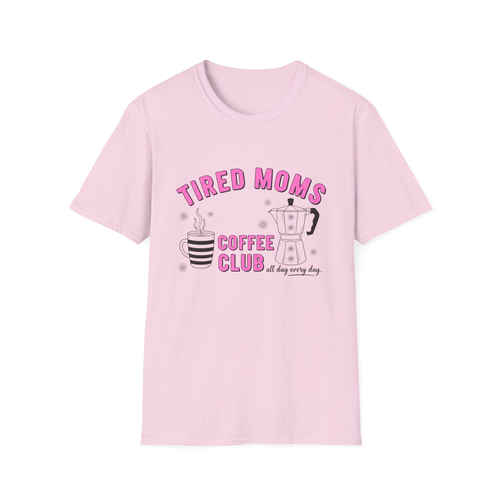 Tired Moms Coffee Club T‑Shirt — Funny Mom Coffee Tee