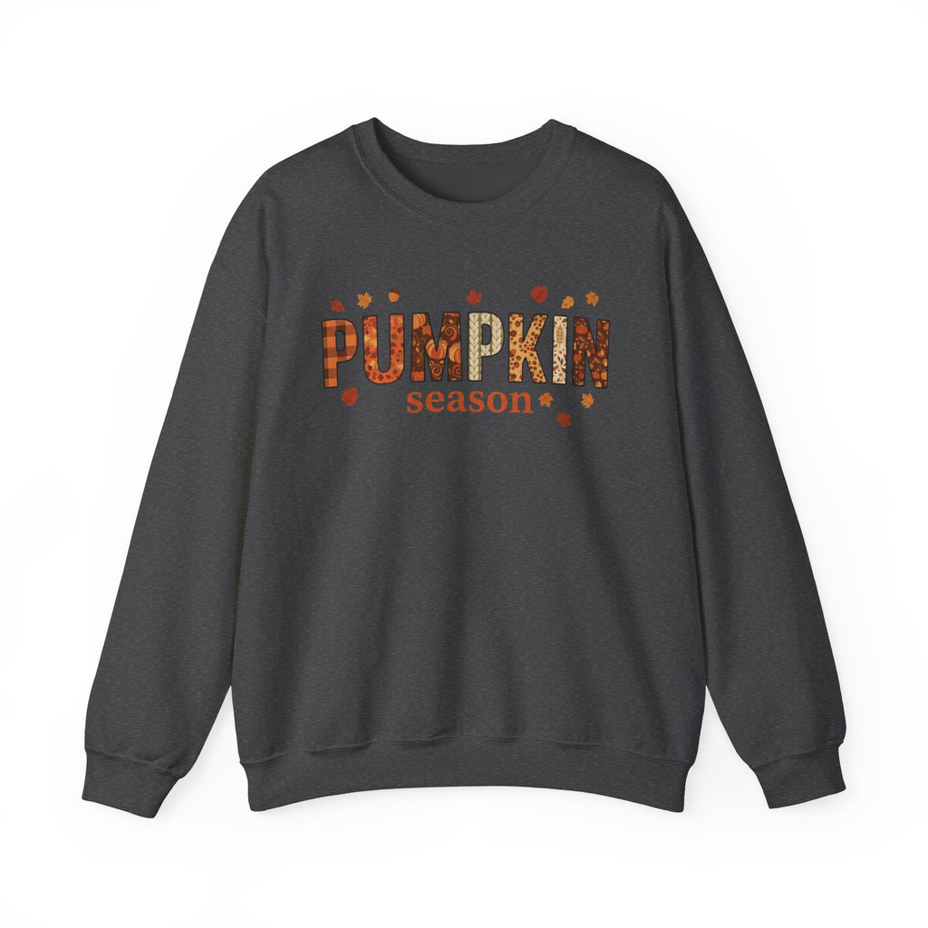 Pumpkin Season Crewneck Sweatshirt — Fall Pumpkin Patch Graphic