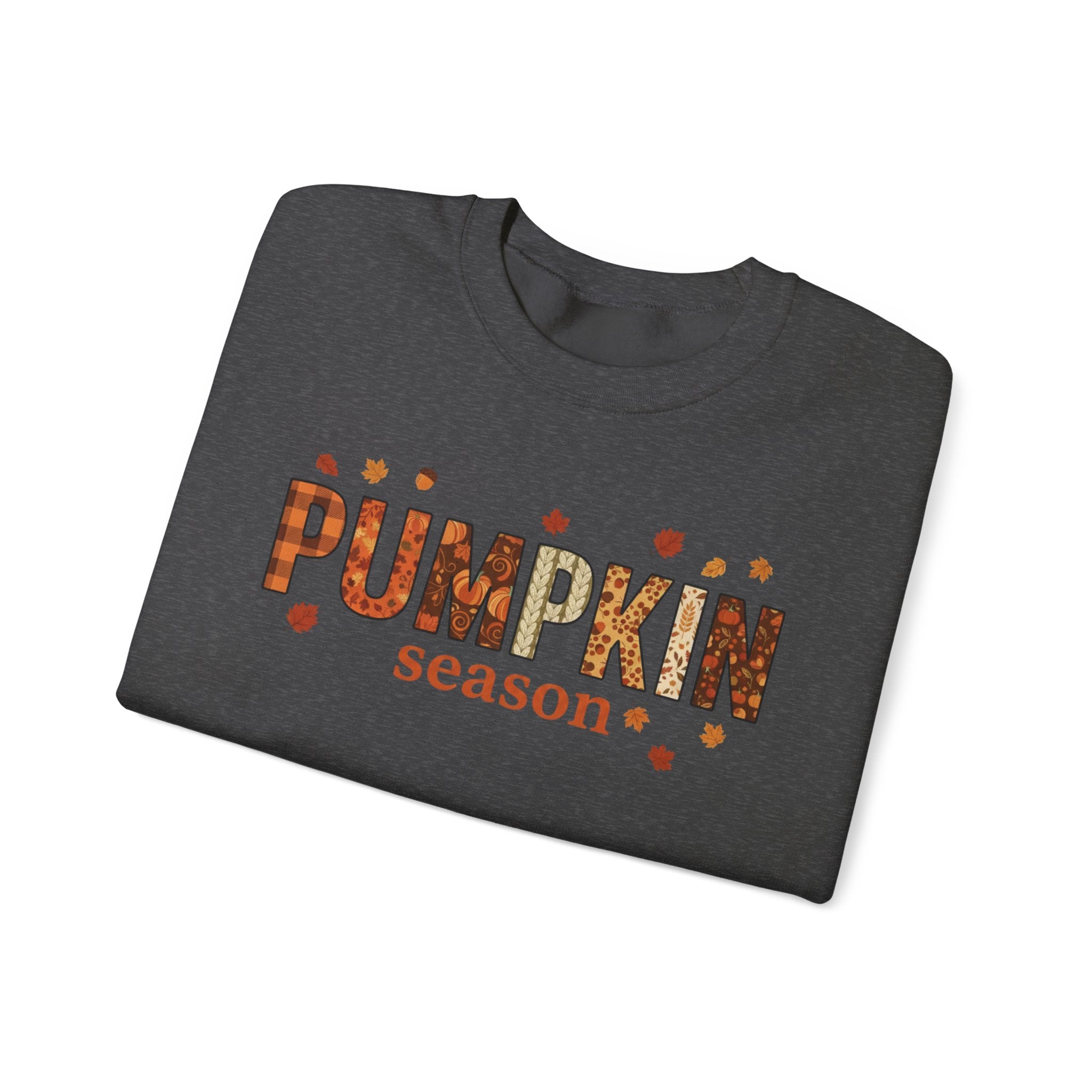Pumpkin Season Crewneck Sweatshirt — Fall Pumpkin Patch Graphic