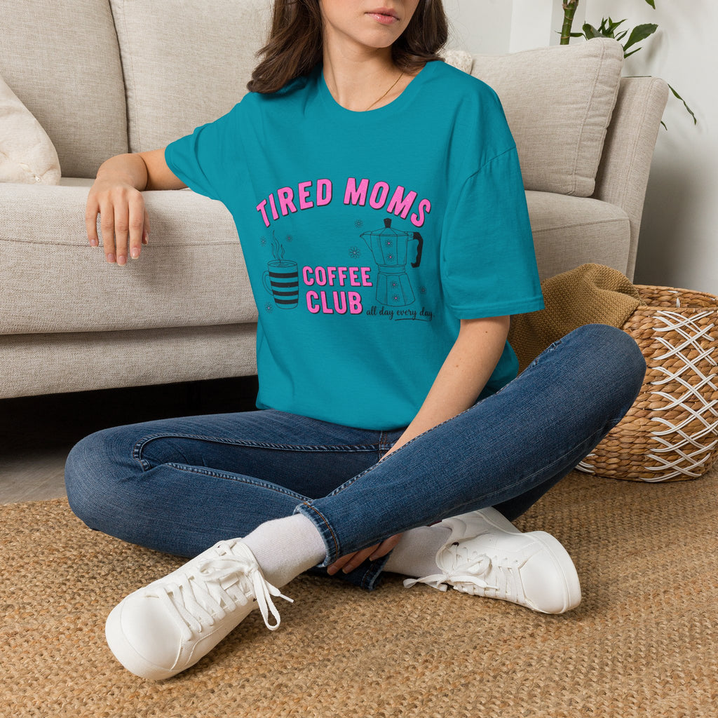 Tired Moms Coffee Club T‑Shirt — Funny Mom Coffee Tee