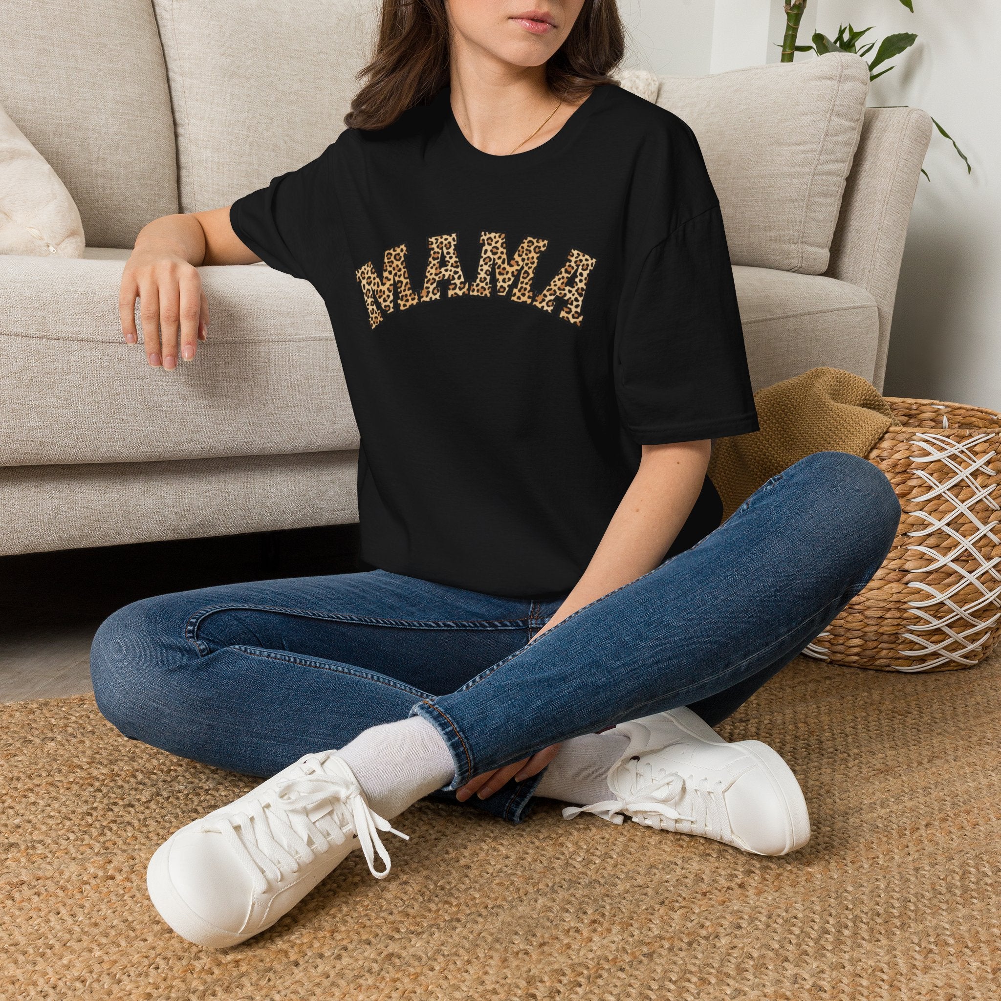 Leopard Print MAMA T-Shirt