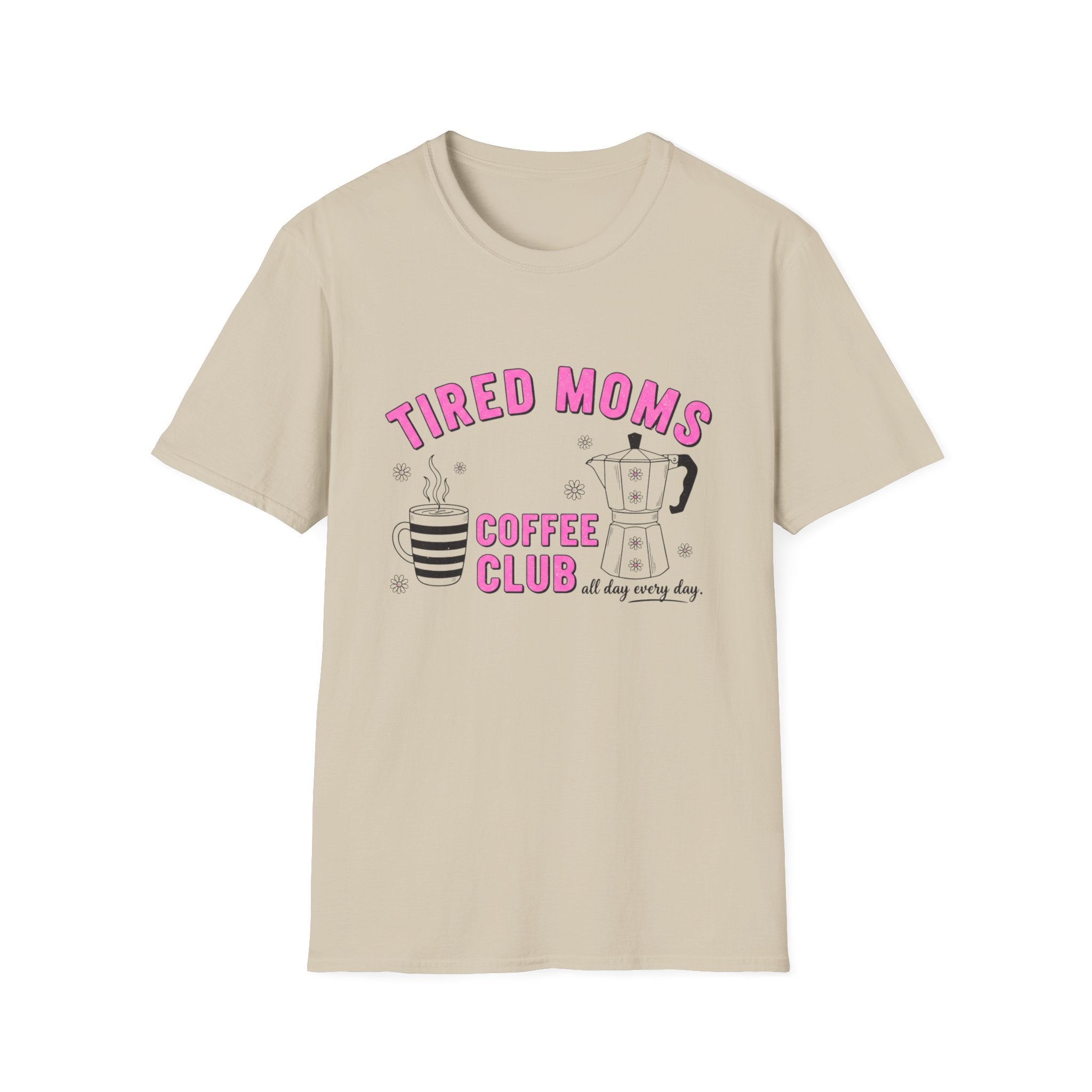 Tired Moms Coffee Club T‑Shirt — Funny Mom Coffee Tee