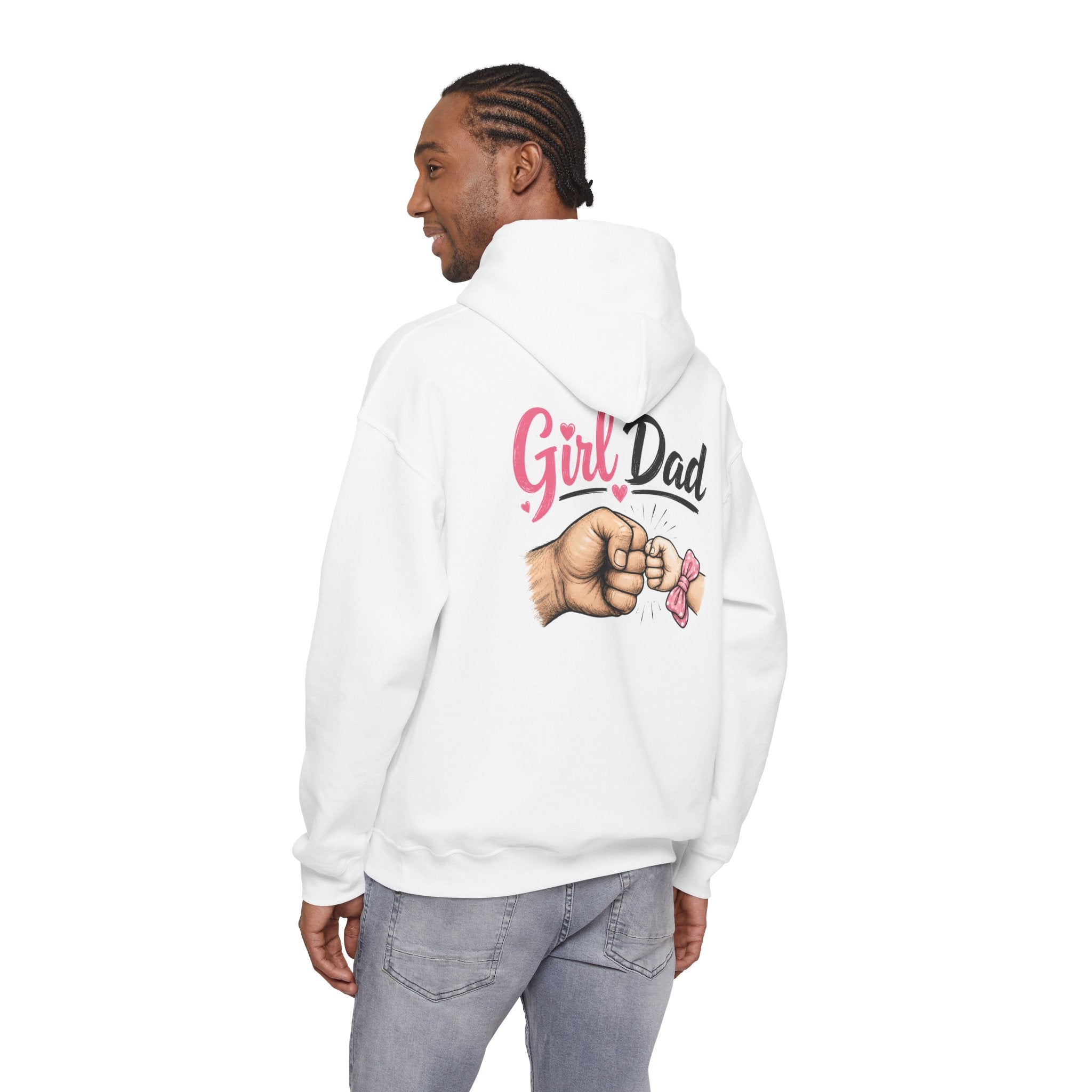 Girl Dad Hoodie — Cute Daddy-Daughter Fist Bump Pullover