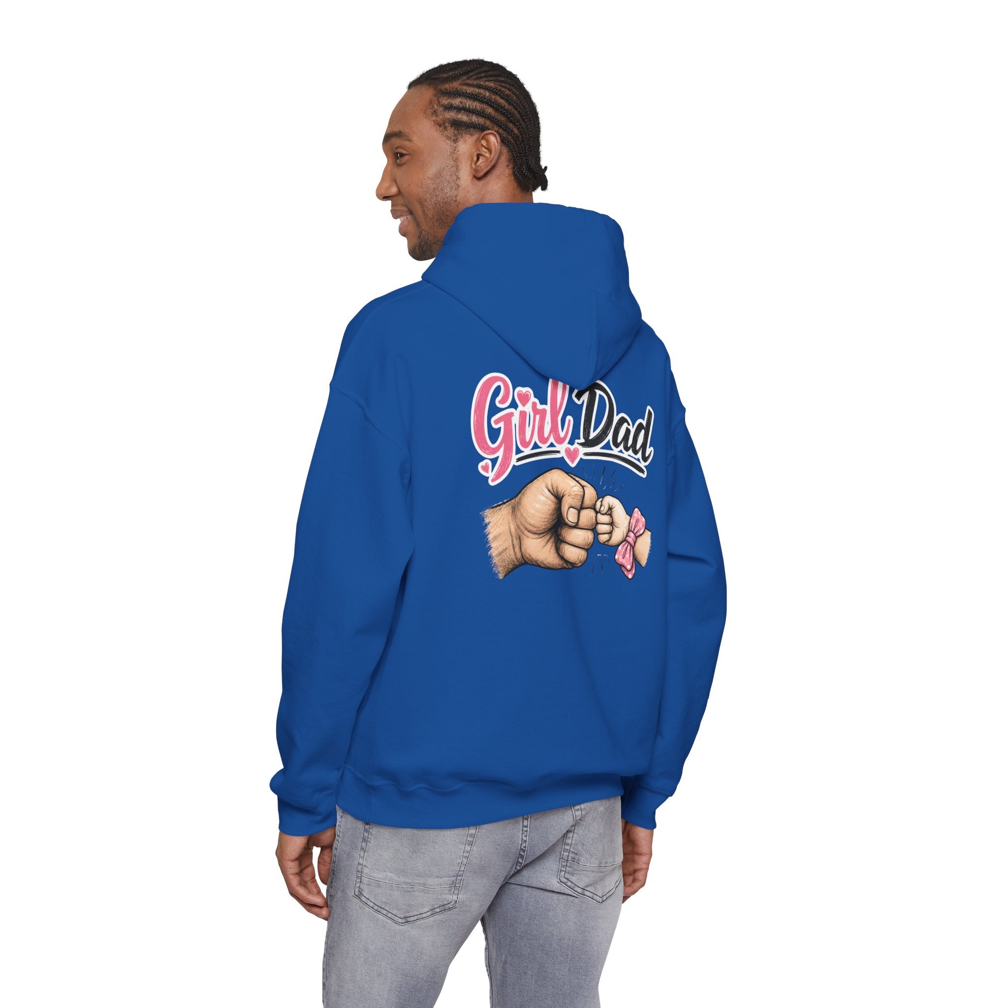 Girl Dad Hoodie — Cute Daddy-Daughter Fist Bump Pullover