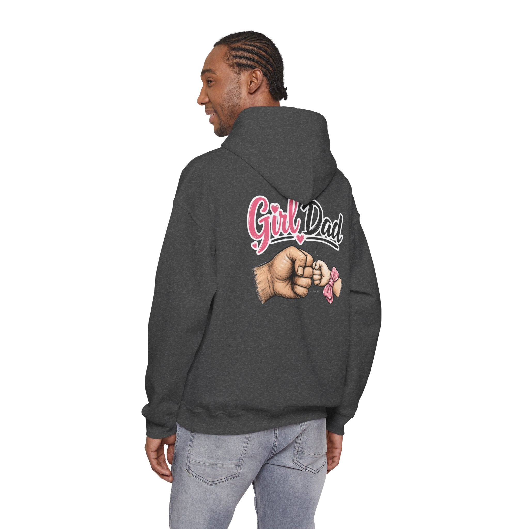 Girl Dad Hoodie — Cute Daddy-Daughter Fist Bump Pullover
