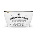 Accessory Pouch — “Weekend Mode: Off Duty Essentials” Travel Cosmetic Bag