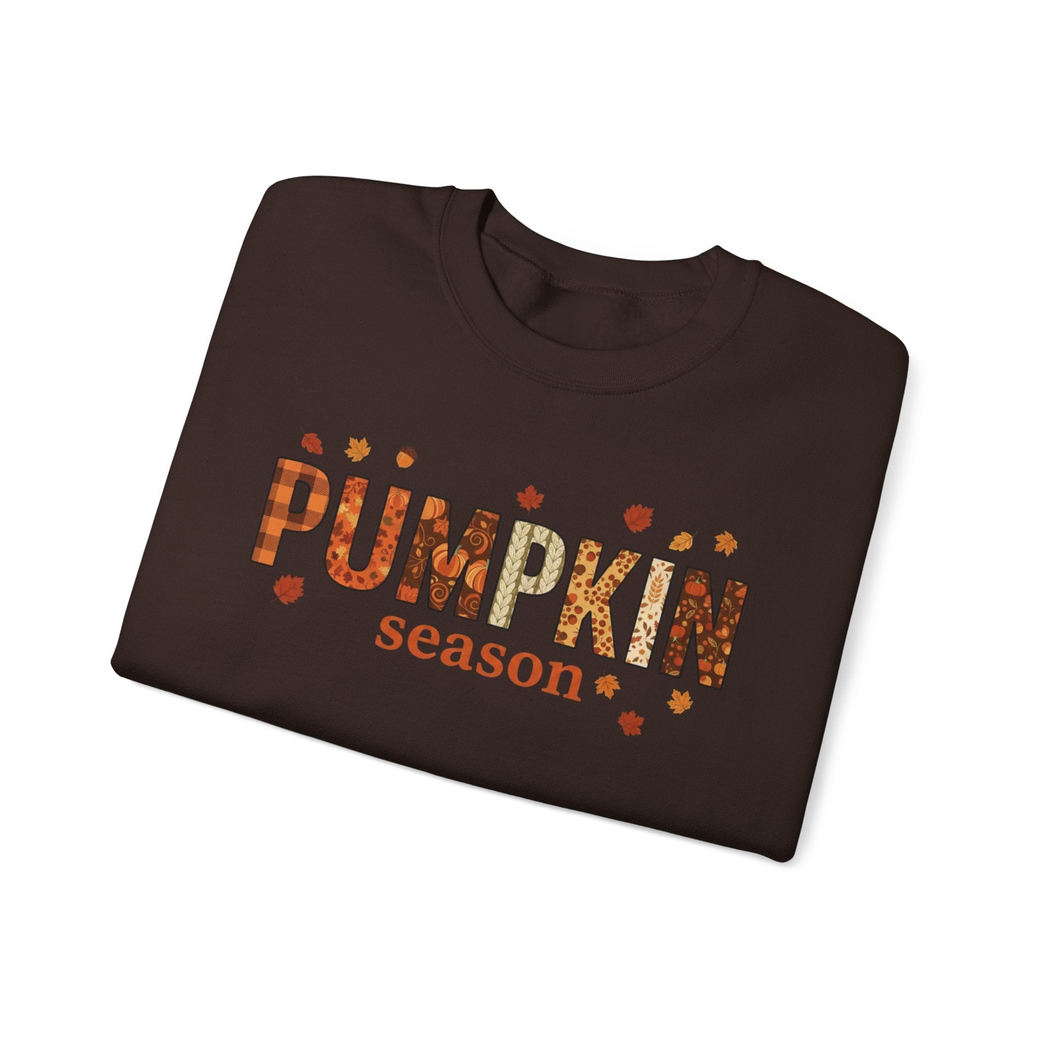 Pumpkin Season Crewneck Sweatshirt — Fall Pumpkin Patch Graphic
