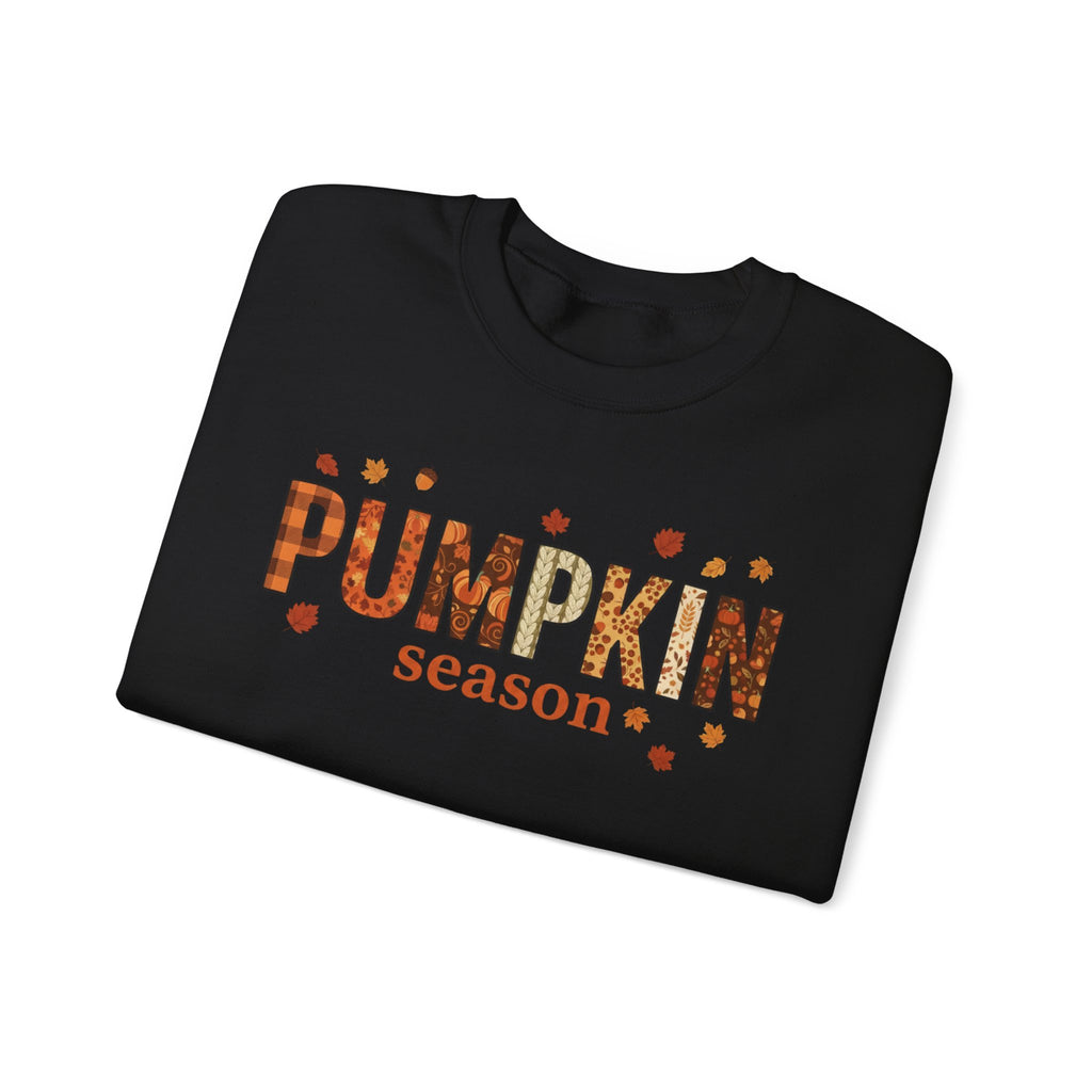 Pumpkin Season Crewneck Sweatshirt — Fall Pumpkin Patch Graphic