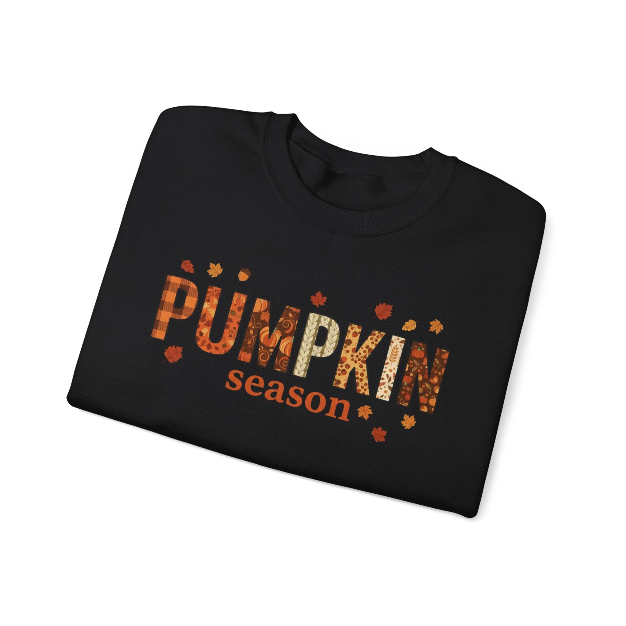 Pumpkin Season Crewneck Sweatshirt — Fall Pumpkin Patch Graphic