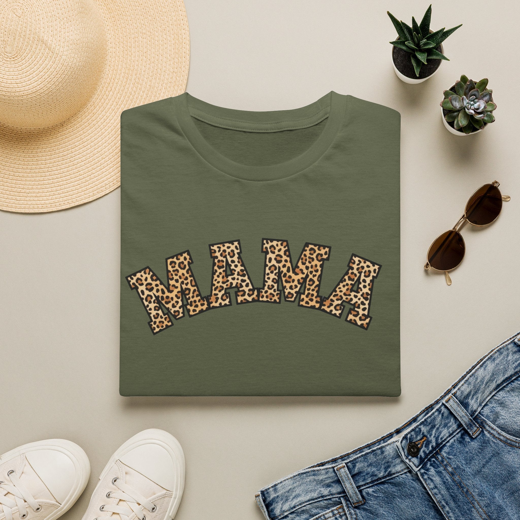 Leopard Print MAMA T-Shirt