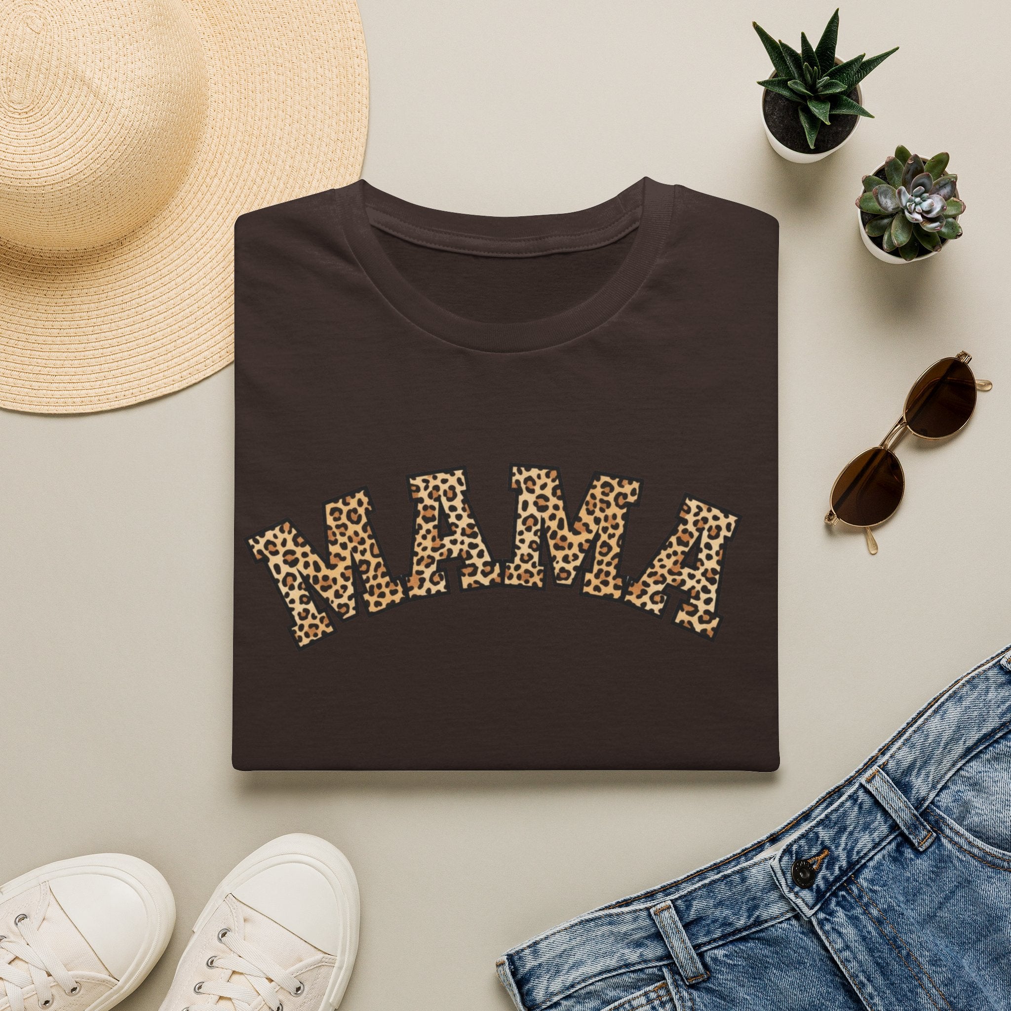 Leopard Print MAMA T-Shirt