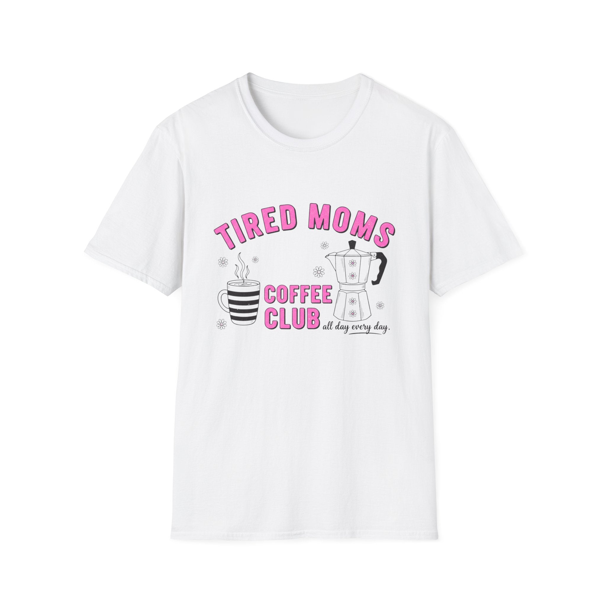 Tired Moms Coffee Club T‑Shirt — Funny Mom Coffee Tee