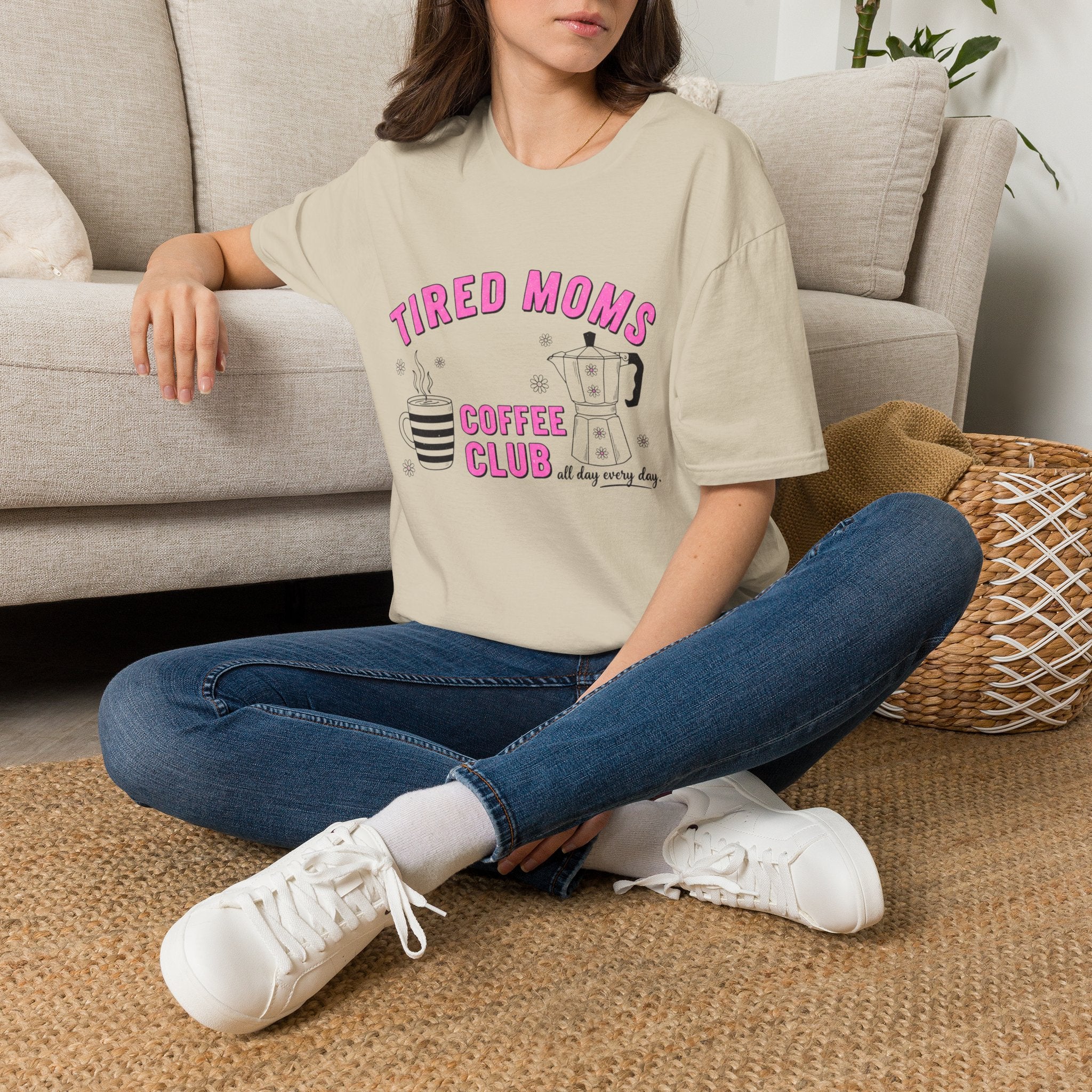 Tired Moms Coffee Club T‑Shirt — Funny Mom Coffee Tee