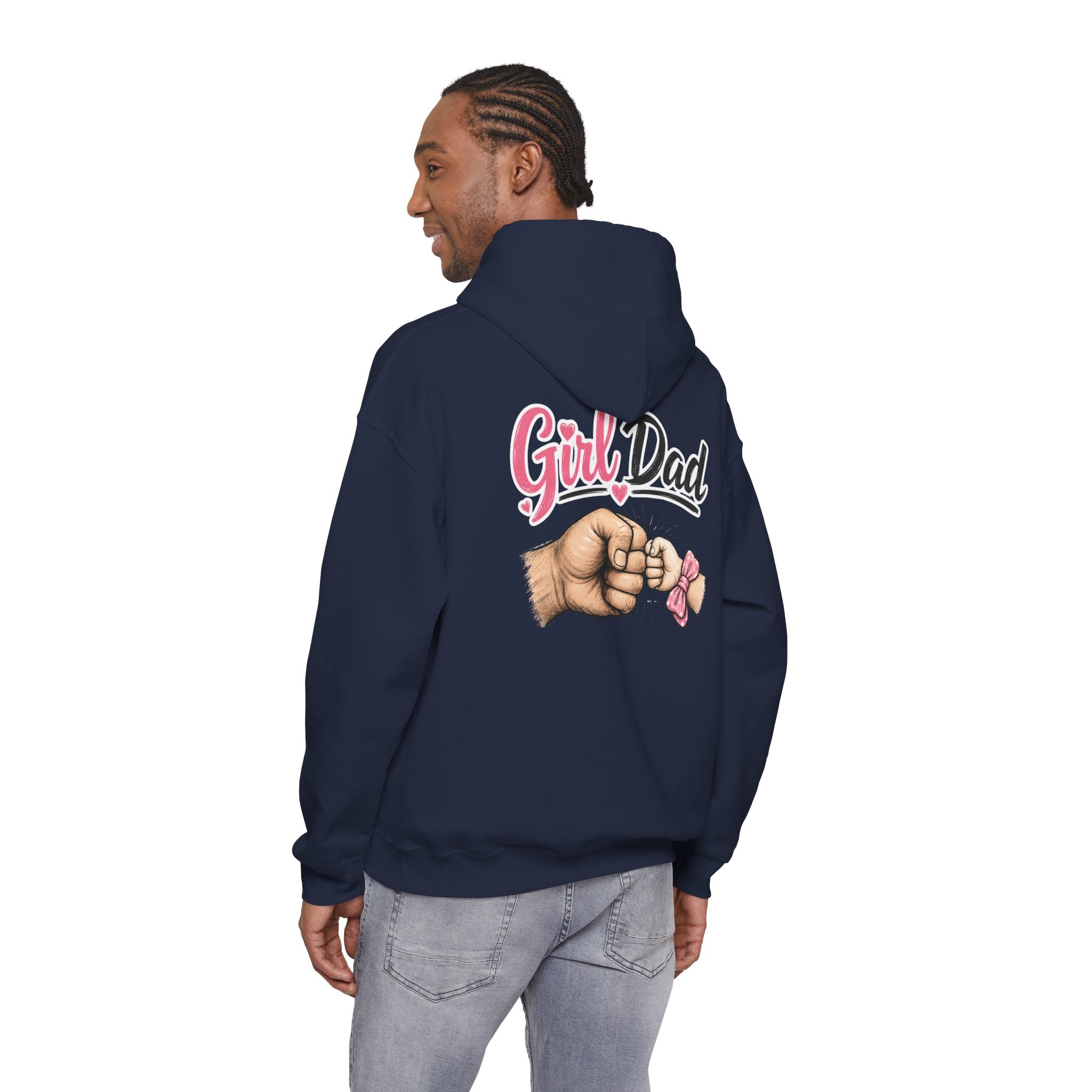 Girl Dad Hoodie — Cute Daddy-Daughter Fist Bump Pullover