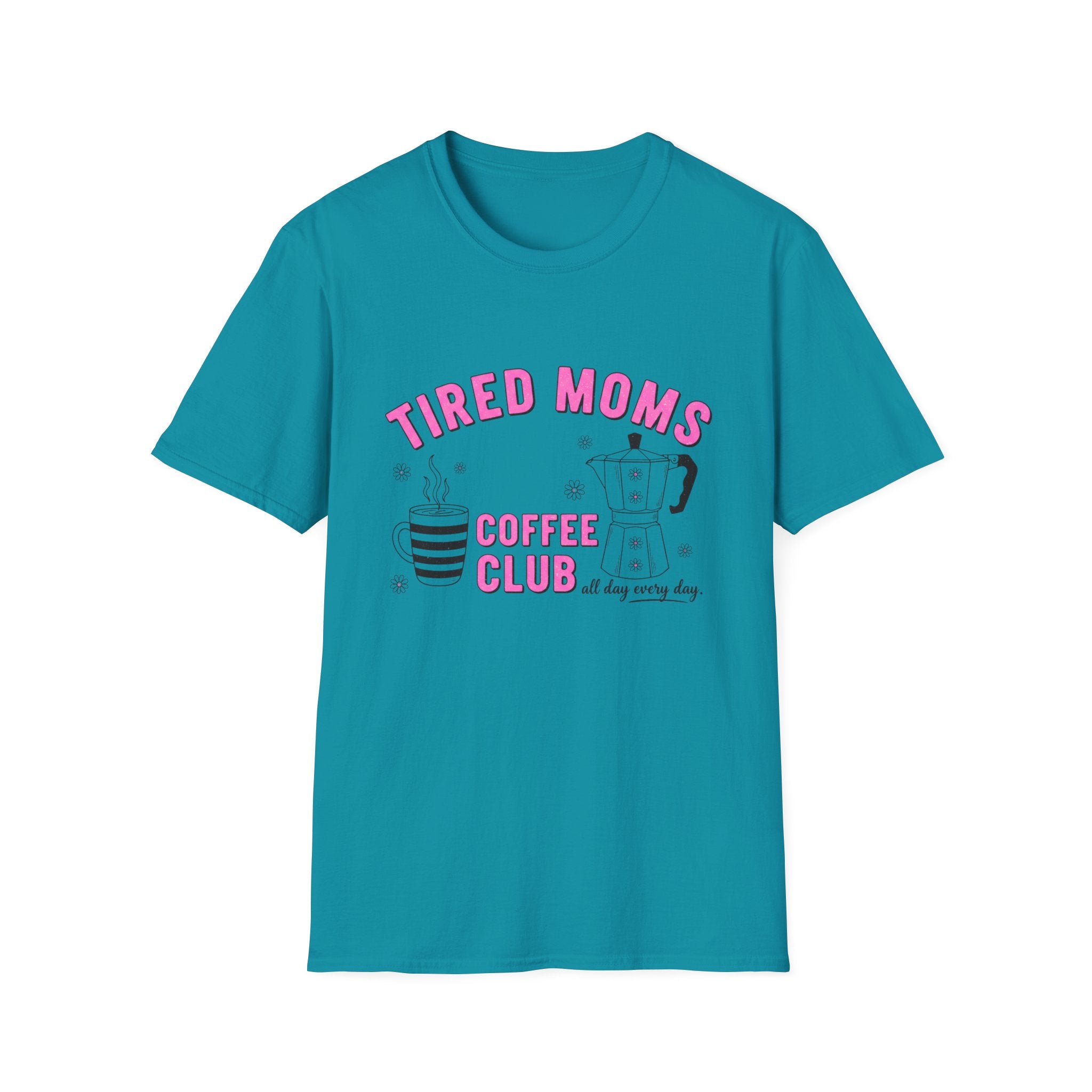 Tired Moms Coffee Club T‑Shirt — Funny Mom Coffee Tee